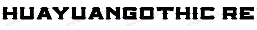 HuayuanGothic Regula字体转换